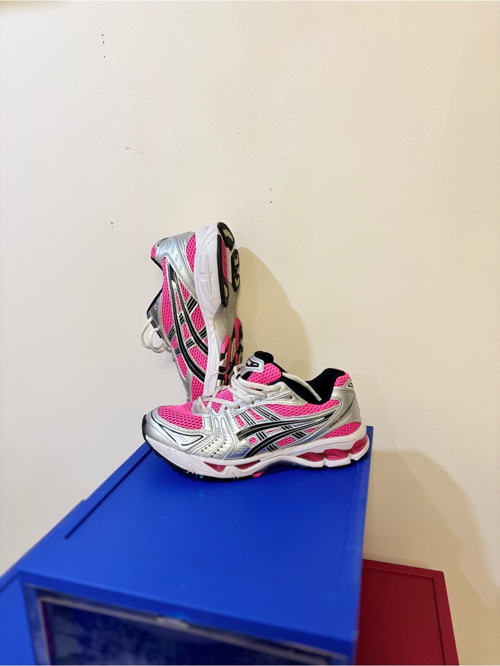 Asics Gel Kayano 14 Pink and silver